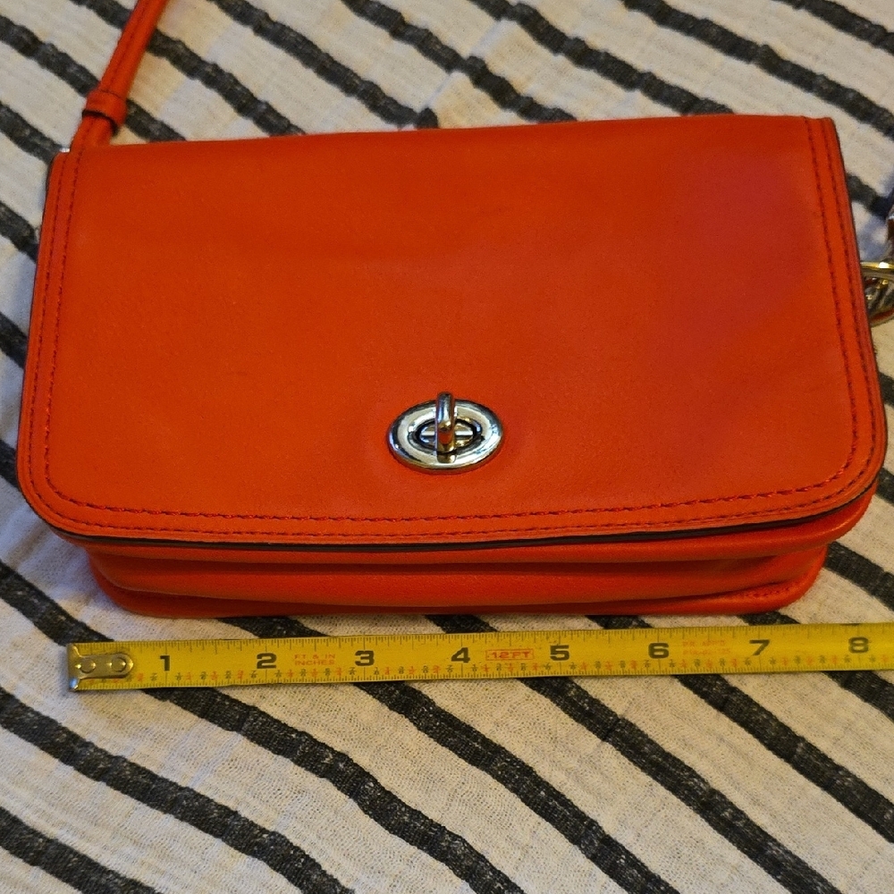 Coach Red Crossbody Bag with Tassel - Picture 8 of 10